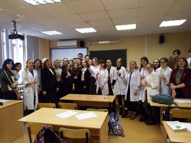 Для учащихся Воронежского медицинского предуниверсария прошёл научно-образовательный лекторий «Здоровьесберегающие технологии в современной школе»