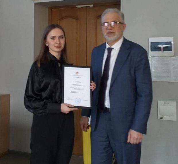 Благодарность от руководителя Управления молодежной политики Воронежской области Афанасьева С. М. 