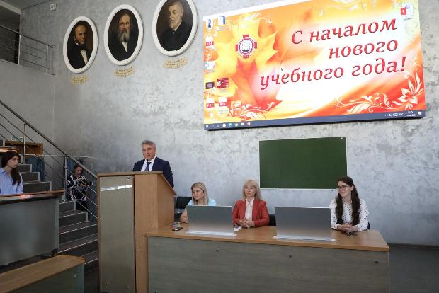 Встреча ректора с первокурсниками лечебного факультета