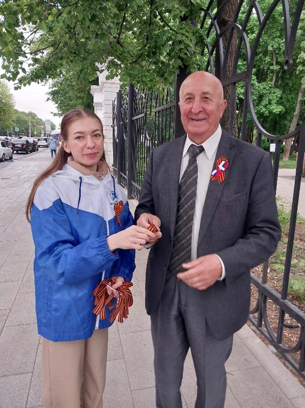 Всероссийская патриотическая акция «Георгиевская лента» прошла в ВГМУ им. Н.Н. Бурденко