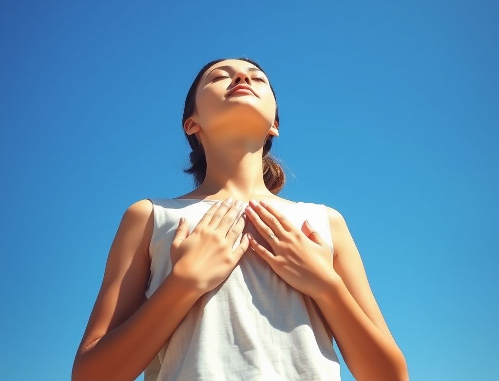 the-girl-against-the-backdrop-of-the-blue-sky-takes-a-deep-breath-holds-her-hands-in-front-of-her-c.jpg